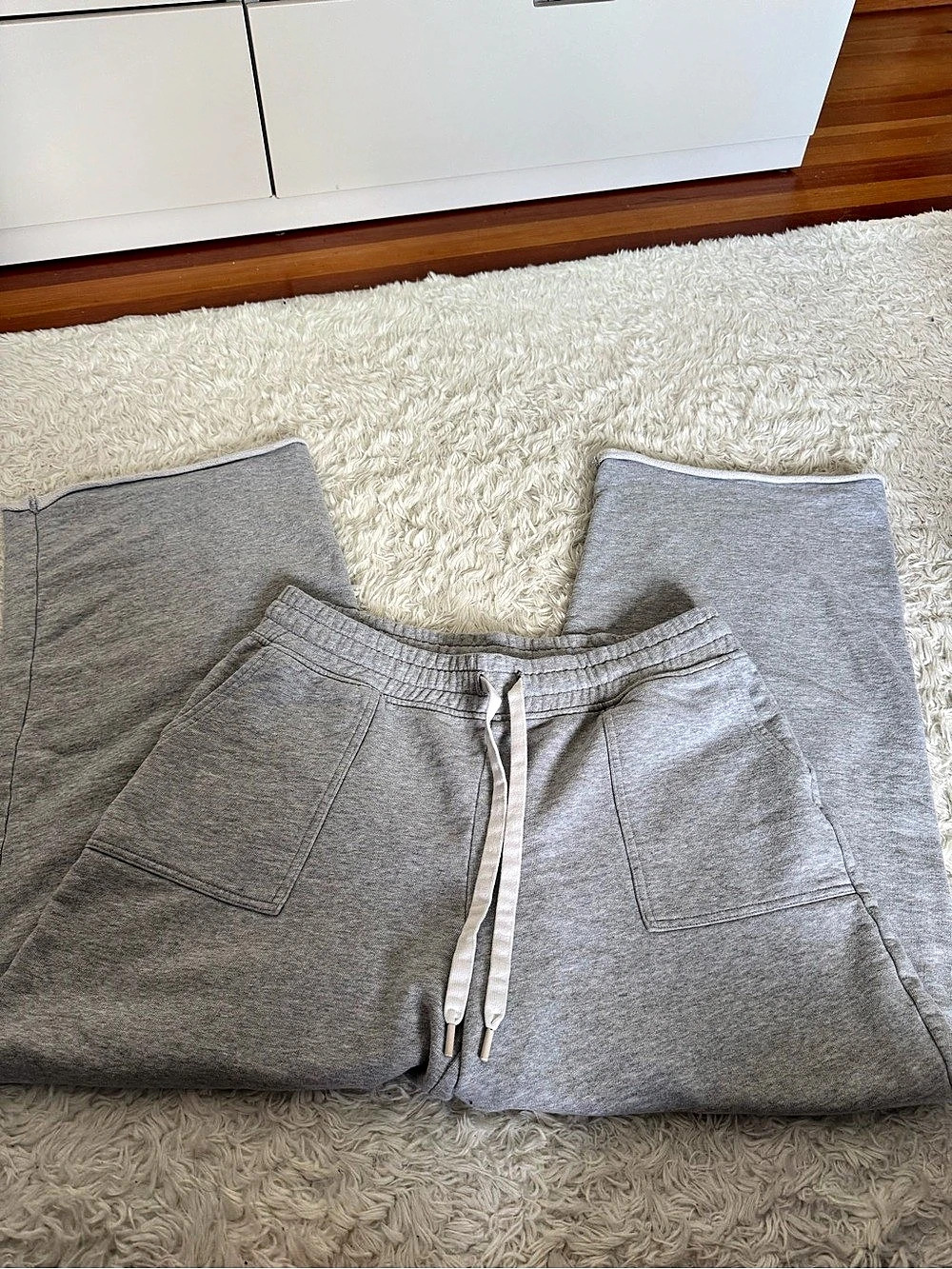 Offline by Aerie OG Cotton Super Wide Leg Pant Gray Large
